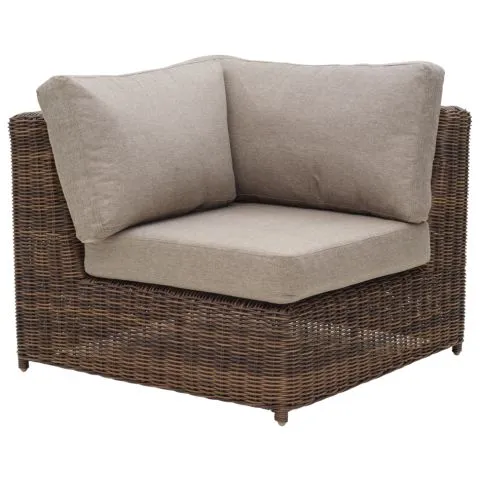 Endast idag Glendon Brafab Modulsoffa hörn Dark Brown/Soft Moose